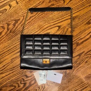 Jimmy Choo Black Quilted Shoulder Bag